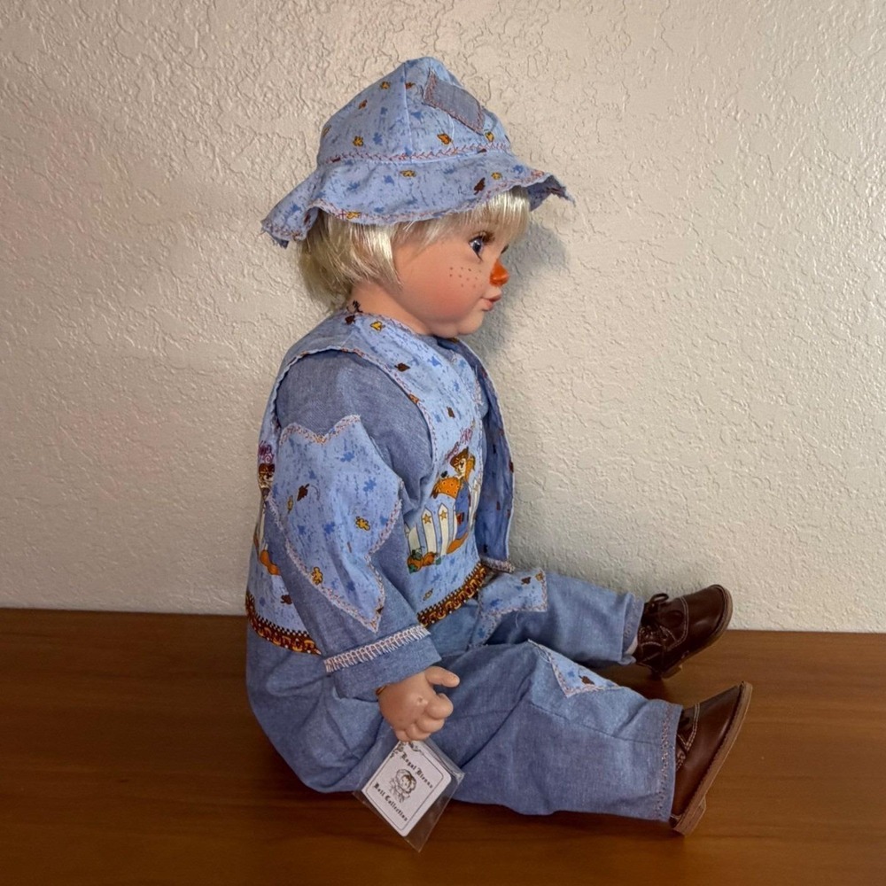 Cheri McAfoose Royal Vienna Doll 1998 Special Edition 84/200 Scarecrow Boy 24" - Picture 13 of 15